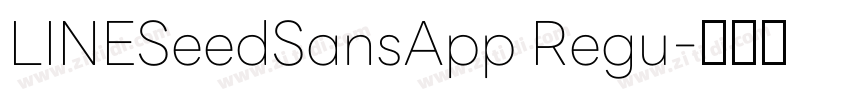 LINESeedSansApp Regu字体转换